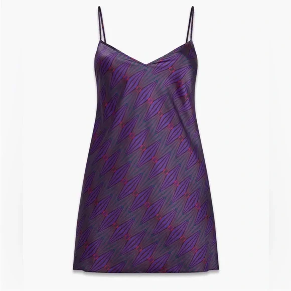 Savage x Fenty Purple Night Star Chaser Satin Slip Chemise - Picture 7 of 14